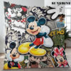 Custom Kid Name Mickey Mouse Blanket Mickey Mouse Birthday Gifts For Kid