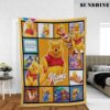 Custom Kid Name Winnie the Pooh Bear and Friends Blanket Disney Gifts
