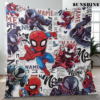 Custom Name Spider Man Spidey Man Friends vs Venom Blanket