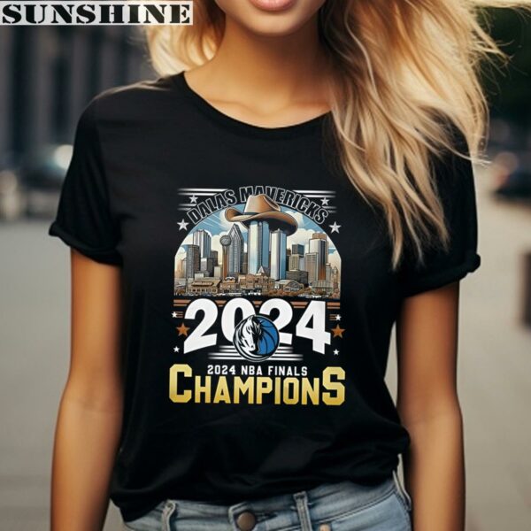 Dallas Mavericks 2024 NBA Finals Champions T Shirt 2 women shirt