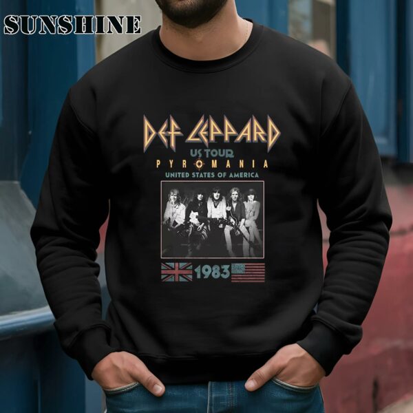 Def Leppard Shirt Pyromania USA Tour 1983 Ivory T shirt 3 Sweatshirts