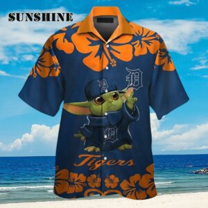 Detroit Tigers Baby Yoda Tropical Hawaiian Shirt For Men And Women Aloha Shirt Aloha Shirt