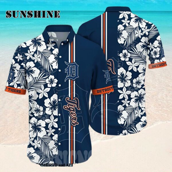 Detroit Tigers MLB Flower All Over Print Hawaiian Shirt Hawaaian Shirt Hawaaian Shirt