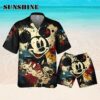 Disney Mickey Painting Colorful Style Black Mickey Aloha Shirt Hawaaian Shirt Hawaaian Shirt