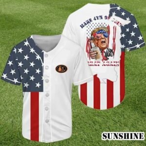 Donald Trump 4th July Independence Day Baseball Jersey 1 1