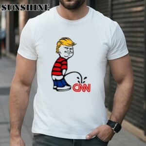 Donald Trump Piss On Cnn Fake News Shirt 1 TShirt