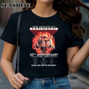 Europe Stadium Tour 2024 Rammstein 30th Anniversary 1994 2024 Thank You For The Memories Signatures shirt 1 TShirt