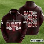 Four Straight National Champs Dynasty Back To Back To Back To Back Oklahoma Sooners Hoodie 1 1