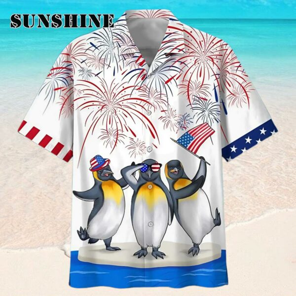 Funny Hawaiian Shirt 4th Of July Penguins Hawaiian Shirt Hawaaian Shirt Hawaaian Shirt