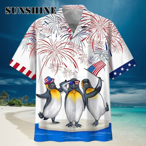 Funny Hawaiian Shirt 4th Of July Penguins Hawaiian Shirt Hawaiian Hawaiian