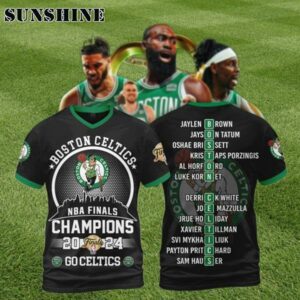 Go Celtics Boston Celtics NBA Finals Champions 2024 3D Shirts 1 7