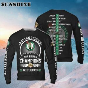 Go Celtics Boston Celtics NBA Finals Champions 2024 Ugly Sweater Christmas Sweater Sweater