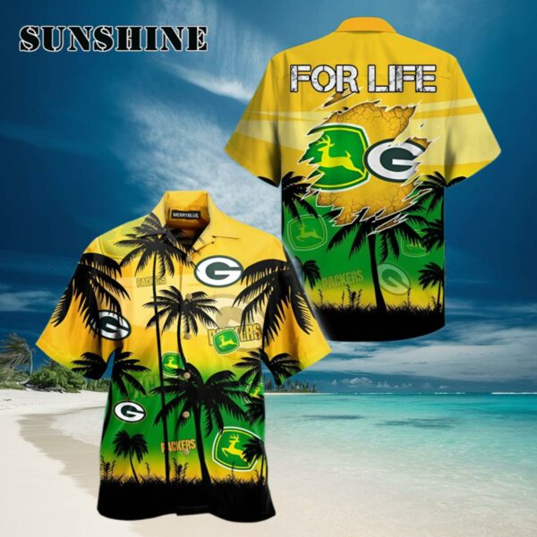 Green Bay Packers Nfl John Deere Nfl Hawaiian Shirt For Fans Hawaiian Hawaiian