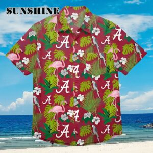 Hawaiian Alabama Shirt Flamingo Tropical Leaf Alabama Crimson Tide Gift Aloha Shirt Aloha Shirt