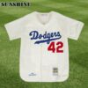 Jackie Robinson Brooklyn Dodgers Mitchell And Ness Authentic 1955 Home Jersey 1 7