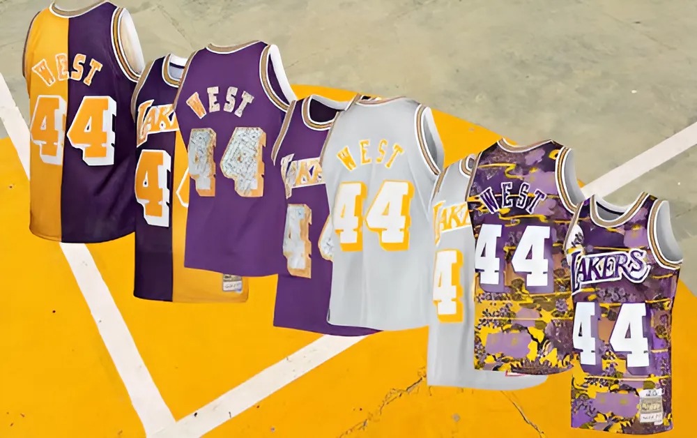 Jersey Collection Of NBA legend Jerry West