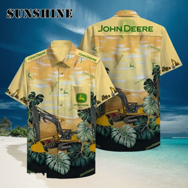 John Deere Construction Hawaii Shirt Hawaiian Hawaiian