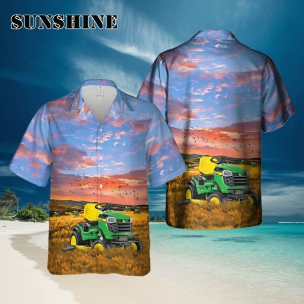 John Deere E180 Lawn Tractor Hawaiian Shirt Hawaiian Hawaiian