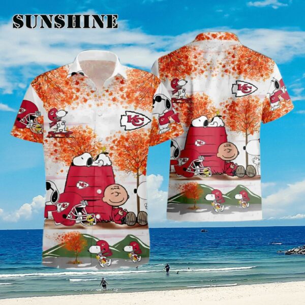 Kansas City Chiefs Snoopy Autumn Hawaiian Shirt Aloha Shirt Aloha Shirt