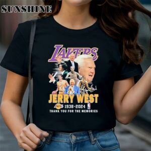 Lakers Jerry West 1938 2024 Thank You For The Memories Signature shirt 1 TShirt