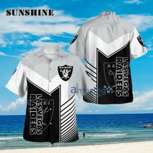 Las Vegas Raiders Standard Button Down Tropical Hawaiian Shirt Aloha Shirt Aloha Shirt