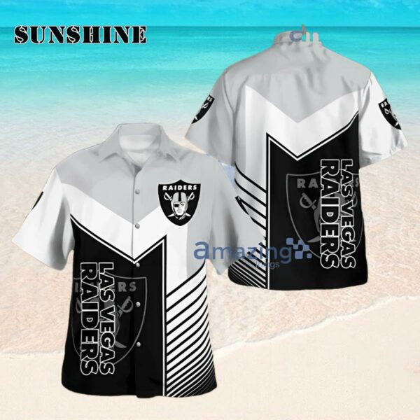 Las Vegas Raiders Standard Button Down Tropical Hawaiian Shirt Hawaaian Shirt Hawaaian Shirt