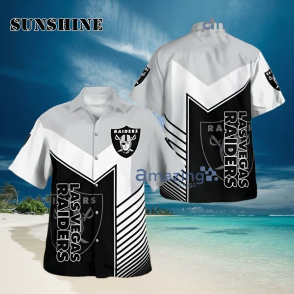 Las Vegas Raiders Standard Button Down Tropical Hawaiian Shirt Hawaiian Hawaiian