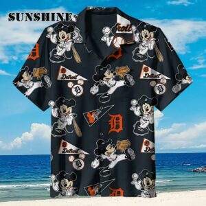 MLB Detroit Tigers Mickey Mouse Baseball Hawaiian Shirt Aloha Shirt Aloha Shirt