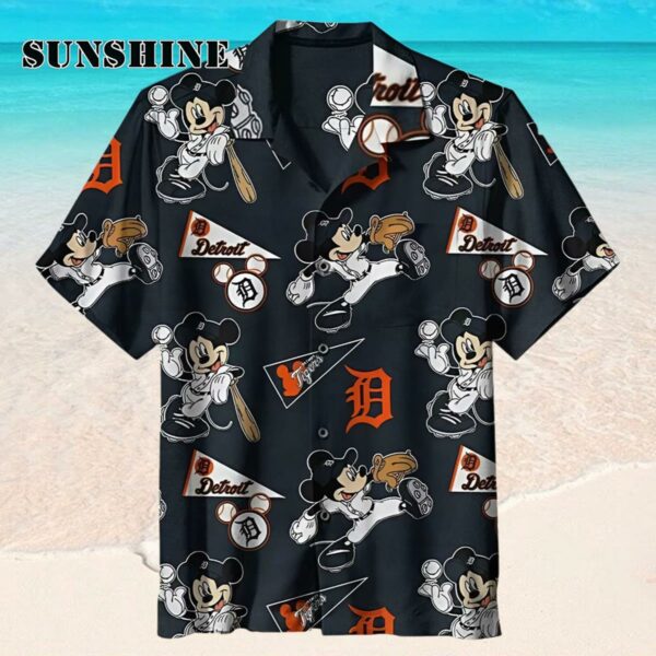 MLB Detroit Tigers Mickey Mouse Baseball Hawaiian Shirt Hawaaian Shirt Hawaaian Shirt