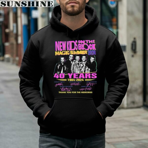 Magic Summer 2024 New Kids On The Block 40th Anniversary 1984 2024 Thank You For The Memories Shirt 4 hoodie