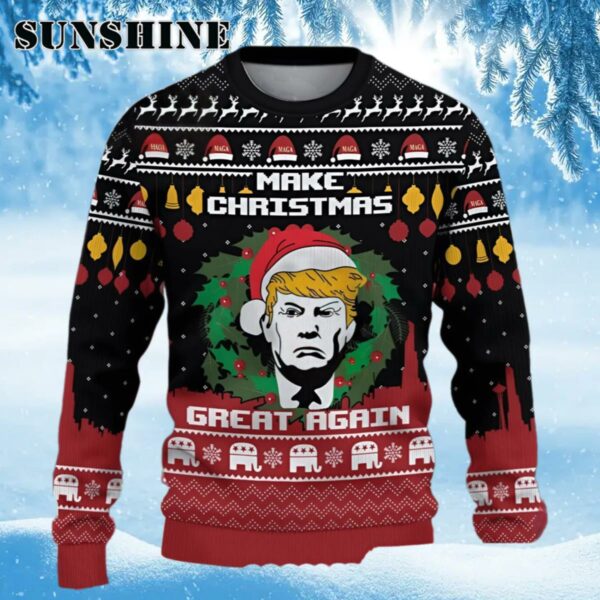 Make Christmas Great Again Trump Grinch Make Christmas Ugly Christmas Sweaters Sweater Ugly