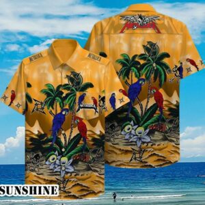 Metallica Parrot Tropical Hawaiian Shirt Aloha Shirt Aloha Shirt
