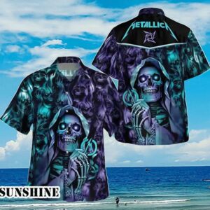 Metallica Rock Band Skull Hawaiian Shirt Aloha Shirt Aloha Shirt