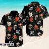 Metallica Skull And Flowers Hawaiian Shirt Hawaaian Shirts Hawaaian Shirts