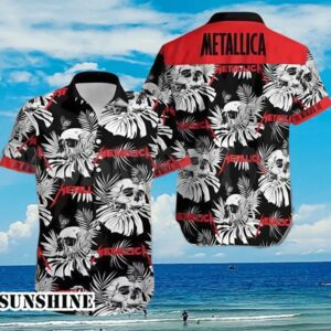 Metallica Tropical Flower Unisex Hawaiian Shirt Aloha Shirt Aloha Shirt