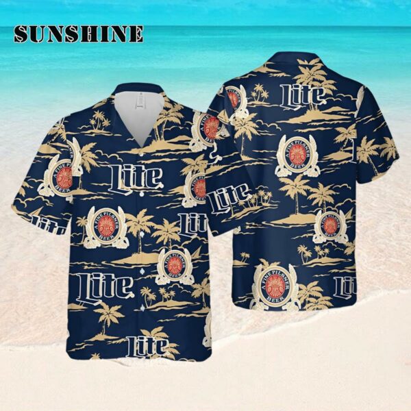 Miller Lite Beach Shirt Beer Summer Flower Gift Hawaaian Shirt Hawaaian Shirt