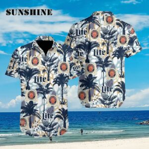 Miller Lite Beer Aloha Hawaiian Shirt Aloha Shirt Aloha Shirt
