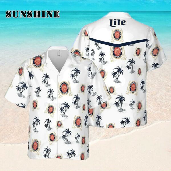 Miller Lite Hawaiian Shirt Tropical Summer Hawaaian Shirt Hawaaian Shirt