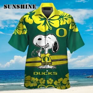 NCAA Oregon Ducks Snoopy Hawaiian Shirt Aloha Shirt Aloha Shirt