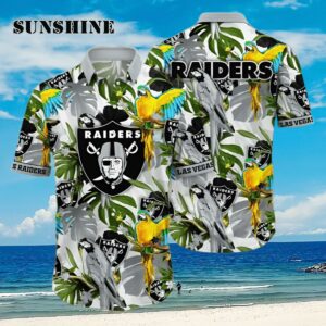 NFL Las Vegas Raiders Flower Hawaiian Shirt Aloha Shirt Aloha Shirt