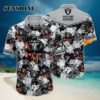 NFL Las Vegas Raiders Hawaiian Shirt Tropical Flower Pattern Hawaiian Hawaiian