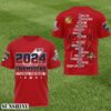 NHL 2024 Stanley Cup Champions Florida Panthers 5 Stars 3D T Shirt 1 1