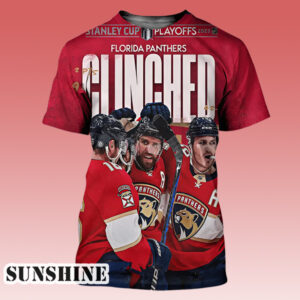 NHL Florida Panthers Clinched Stanley Cup Playoffs 2024 All Over Print Shirt