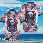 New England Patriots NFL Skull And Flower Pattern Metallica Hawaiian Shirt Aloha Shirt Aloha Shirt