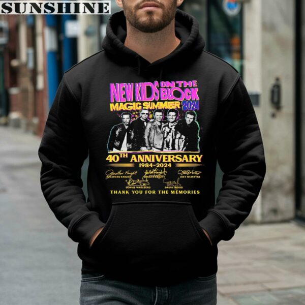 New Kids On The Block Magic Summer 2024 40th Anniversary 1981 2024 Thank You For The Memories T Shirt 4 hoodie