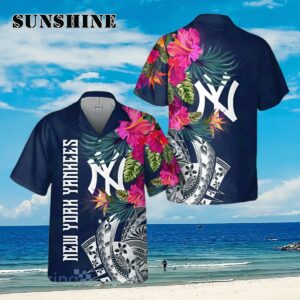 New York Yankees Flower Hawaiian Shirt Aloha Shirt Aloha Shirt