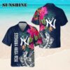 New York Yankees Flower Hawaiian Shirt Hawaaian Shirt Hawaaian Shirt