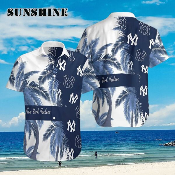 New York Yankees Full Printing Summer Short Sleeve Hawaiian Beach Shirt Aloha Shirt Aloha Shirt