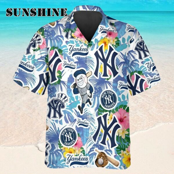 New York Yankees Hawaiian Shirt Tropical Summer Beach Shirt Hawaaian Shirt Hawaaian Shirt 1