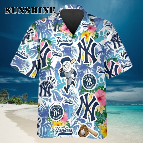 New York Yankees Hawaiian Shirt Tropical Summer Beach Shirt Hawaiian Hawaiian 1